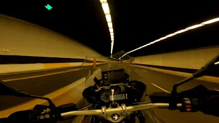 BMW R1200 GS Akrapovic Exhaust quickshifter tunnel acceleration compilation pure raw sound