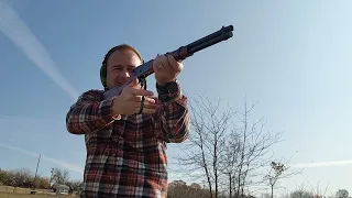 Firing the Rossi R92 45 Colt with Starline Brass Reloads.