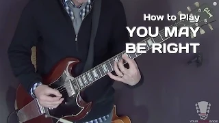 You May Be Right by Billy Joel - Guitar Lesson