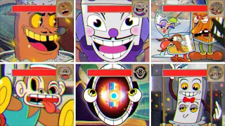 Cuphead - King Dice & All Casino Bosses with Health Bars (No Damage - A+ Ranks) 4k 60FPS.