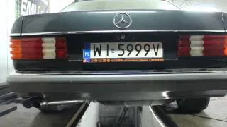 mercedes w126 v8 exhaust inochi motorsport