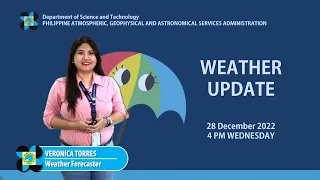 Public Weather Forecast issued at 4:00 PM | December 28, 2022