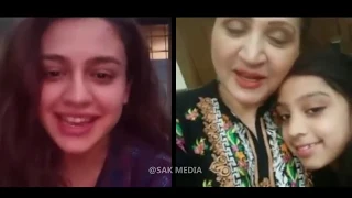 Zara Noor Abbas INSTAGRAM LIVE with her MOM - PAKISTANI ACTRESS