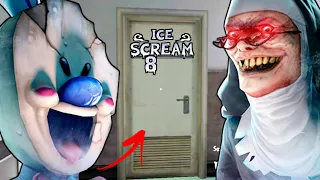 Secret Door In Ice Scream 8 | ROOM TO SECRET PLACES IN ICE SCREAM 8 (Fanmade)