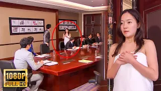 Cinderella enters conference room wrapped in bathrobe, she is actually CEO’s girlfriend