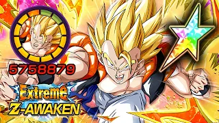 100% EZA INT SUPER GOGETA [LEVEL 10 LINKS] + STICKER EFFECT! Dragon Ball Z Dokkan Battle