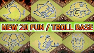 2023 New 20 TH13 FUN Base / TROLL Base Layout + LINK Clash Of Clans