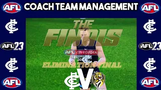 AFL23 Career Mode |Episode 24| 1st ELIMINATION FINAL - Can The Blues Progress Through Semi Final.