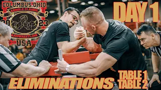 ARNOLD CLASSIC ARMWRESTLING 2023 | Day 1 Eliminations Table 1&2