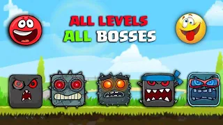 Red Ball 4 | All Bosses (No Damage) || ALL LEVELS ALL VOLUMES ALL BOSSES "LATEST GAMEPLAY'' NEW 2020