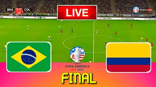 BRAZIL vs COLOMBIA - Copa America 2024 Final | Full Match All Goals | Live Football Match