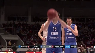 Евгений Воронов eurocup performance vs Reggio Emilia (22 points) game 2