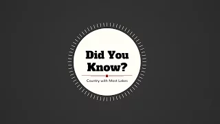 Country with Most Lakes
