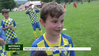 NEŠTĚMICE: Mladí fotbalisté si zahráli o Pohár Českého Lva
