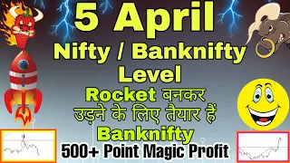 5th April Banknifty & Nifty Level Analysis, 5th April Monday Nifty, Banknifty & Stocks Level