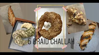 Challah Bread (5 Strand Braid)