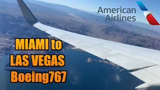 Miami - Las Vegas | FLIGHT REPORT IN A BOEING 767 | MIA-LAS | American Airlines (#53)