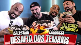 BALESTRIN VS CORBUCCI NO DESAFIO DOS TEMAKIS - QUEM COMEU MAIS ???