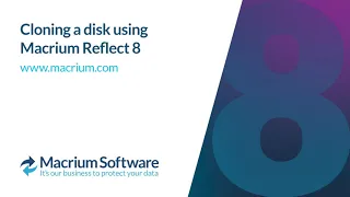 Cloning a disk using Macrium Reflect 8