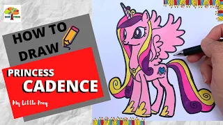 How to draw My Little Pony Princess Cadence Step by step