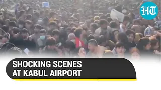 Bullets, Crowds & Chaos: Afghans continue to flood Kabul Airport as evacuation chaos persist