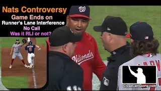 Nationals Lose on Runner's Lane Interference No-Call in Houston in Dave Martinez Flashback to 2019