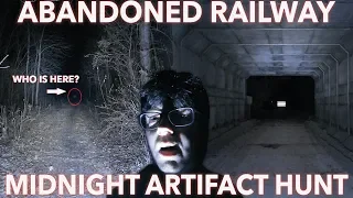 Midnight Artifact Hunt on Abandoned Railroad | Not Alone!