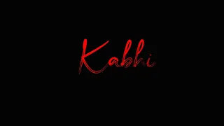 Kabhi Jo Badal Barse ✨ Lyrics Status। Black screen Whatsapp Status । Arijit Singh ।