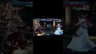 comeback with kazumi against knee's geese in evo #arslanash #tekken7 #shorts #ytshorts