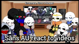 Sans AU react to videos • Errormare, Error x Reaper (⚠️ My AU ⚠️)