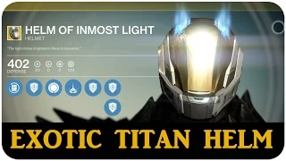 Destiny HELM OF INMOST LIGHT Titan Exotic Helmet that makes YOU FLY LIKE SUPERMAN