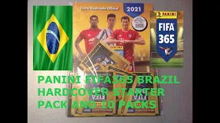 ***NEW FIRST LOOK*** PANINI FIFA365(20/21) HARDCOVER STARTER PACK ALBUM/BRAZIL RELEASE