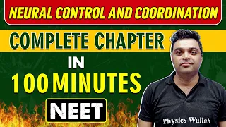 NEURAL CONTROL AND COORDINATION in 100 minutes || Complete Chapter for NEET