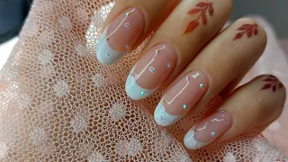 FRENCH nail art design 💗💗