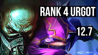 URGOT vs KENNEN (TOP) | Rank 4 Urgot, 11/1/8, Legendary | KR Grandmaster | 12.7