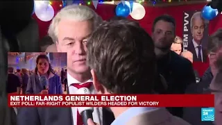 Far-right populist Geert Wilders leads Dutch election, says exit polls • FRANCE 24 English