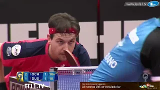 Hugo Calderano vs Timo Boll   SF 1 Champions League 2017 2018