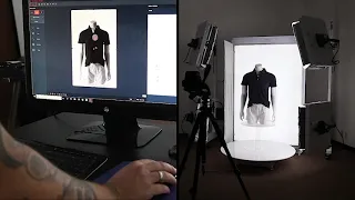 Flat lay fashion photography made simple with LuminaPad by PackshotCreator