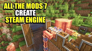 Ep57 Create Steam Engine - Minecraft All The Mods 7 Modpack