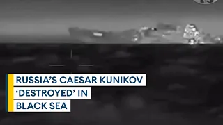 Ukraine claims to have sunk another Russian warship using sea drones