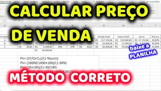 Como Calcular o Preço de Venda no Excel do JEITO CERTO (Passo a Passo SIMPLES)