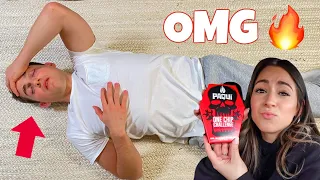 WORLDS SPICIEST CHIP PRANK ON HUSBAND!!!