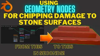 Geometry nodes for damage to stone - Procedural chipping