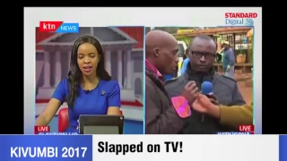 KTN reporter explains why man was slapped during live broadcast