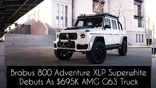 Brabus 800 Adventure XLP Superwhite Debuts As $695K AMG G63 Truck