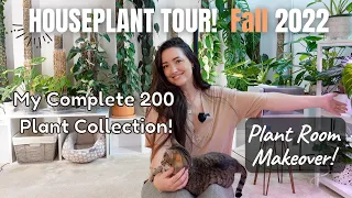 HOUSEPLANT TOUR Fall 2022 | Plant Room Makeover & My entire 200 Plant Collection!