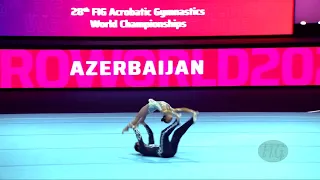 Azerbaijan 2 (AZE) - 2022 Acrobatic Worlds, Baku (AZE) - Balance Qualification  Mixed Pair