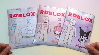 [Paper Diy] 로블록스 산리오 코디 블라인드백 Roblox Sanrio Outfits Blind Bag (시나모롤, 쿠로미, 마이멜로디)