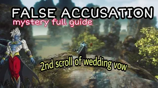 FALSE ACCUSATION MYSTERY FULL GUIDE | MIR4 WEDDING VOW 2ND SCROLL WALKTHROUGH