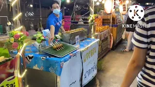 Thai street food STAR night plaza at rayong
